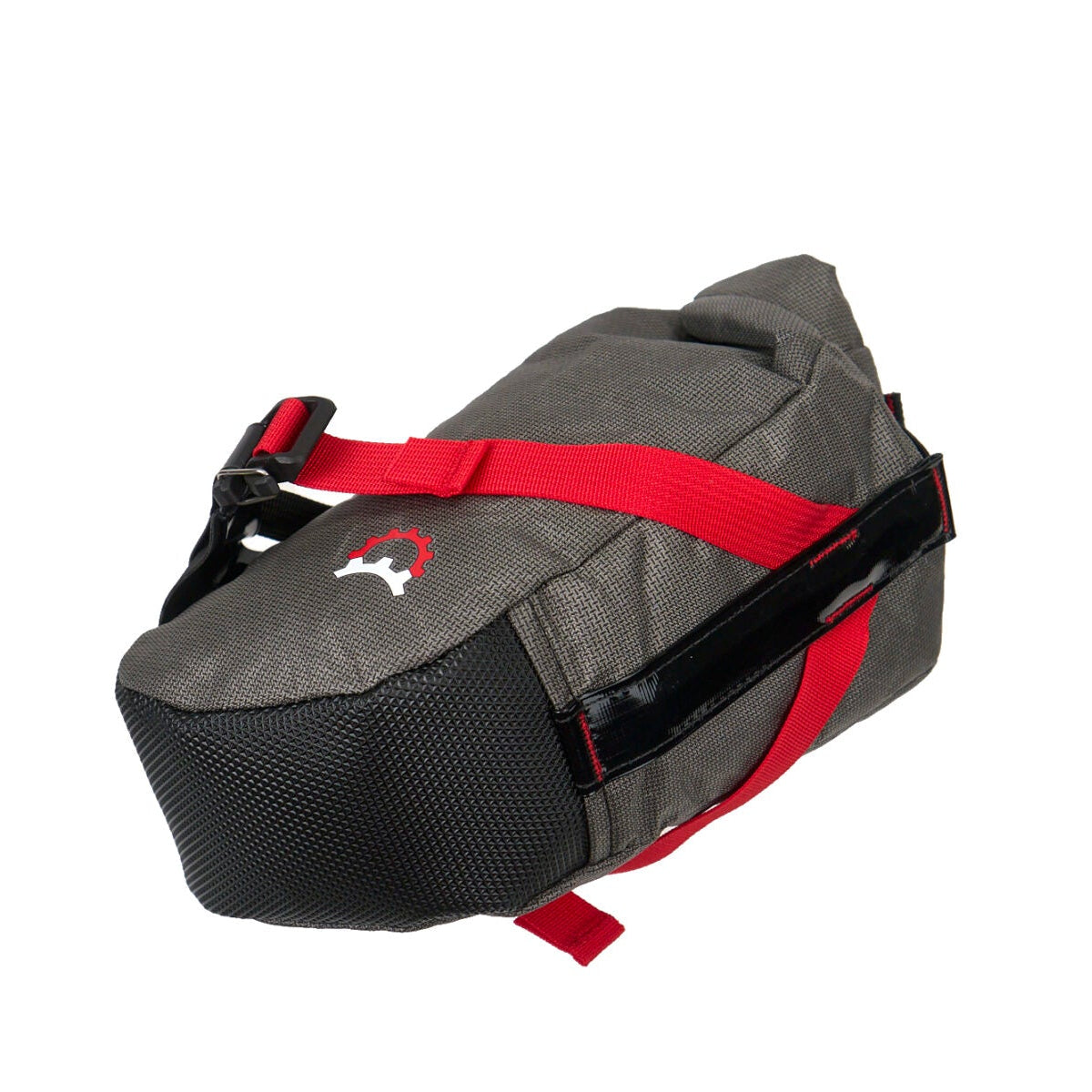 Revelate Designs Ultra Shrew 2.25L seat bag, a lightweight saddle-rail mounted bikepacking bag with roll-top closure for fast, all-terrain rides.