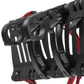 Revelate Designs Hammerhead bikepacking handlebar harness with carbon support tubes, adjustable clamps, Hypalon sling and elevated light and computer mount.