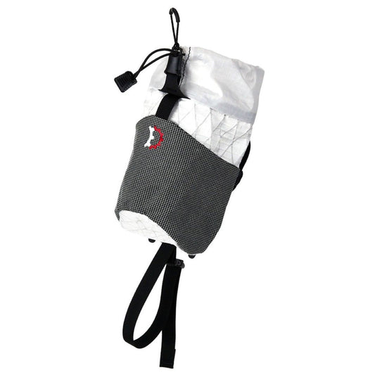 Revelate Designs Speedbag lightweight bikepacking feed bag, with a slim contoured shape, bottle storage and stretch pocket for fast rides and ultra racing