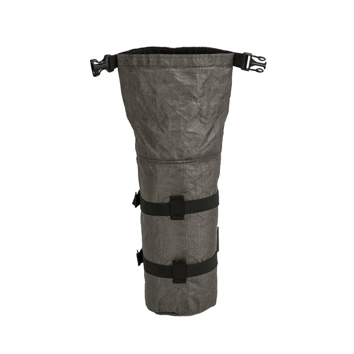 Revelate Designs Ultra Joey downtube bag, a lightweight Challenge Ultra 200 X bikepacking bag with roll-down closure and stable off-road mounting.