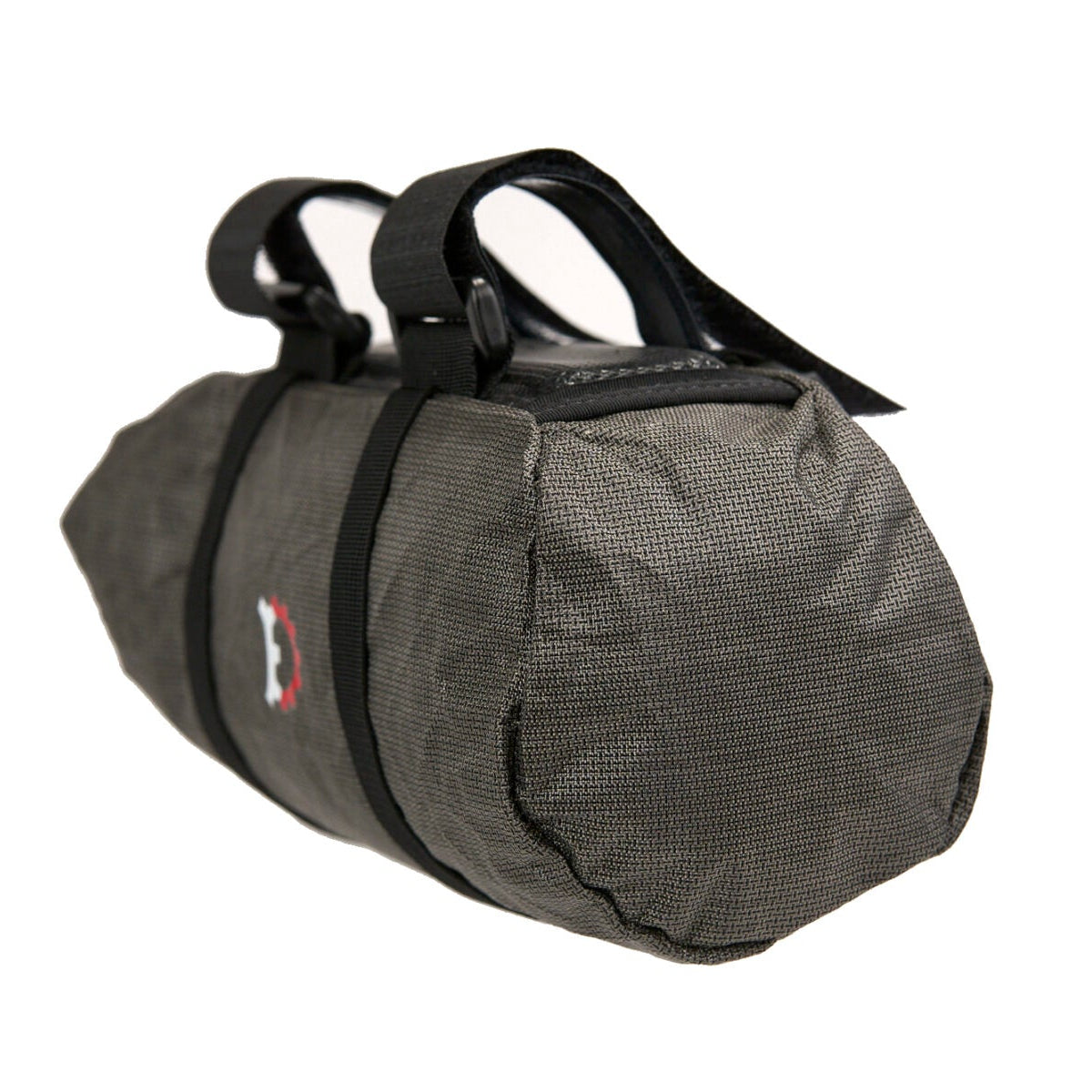 Revelate Designs Ultra Joey downtube bag, a lightweight Challenge Ultra 200 X bikepacking bag with roll-down closure and stable off-road mounting.