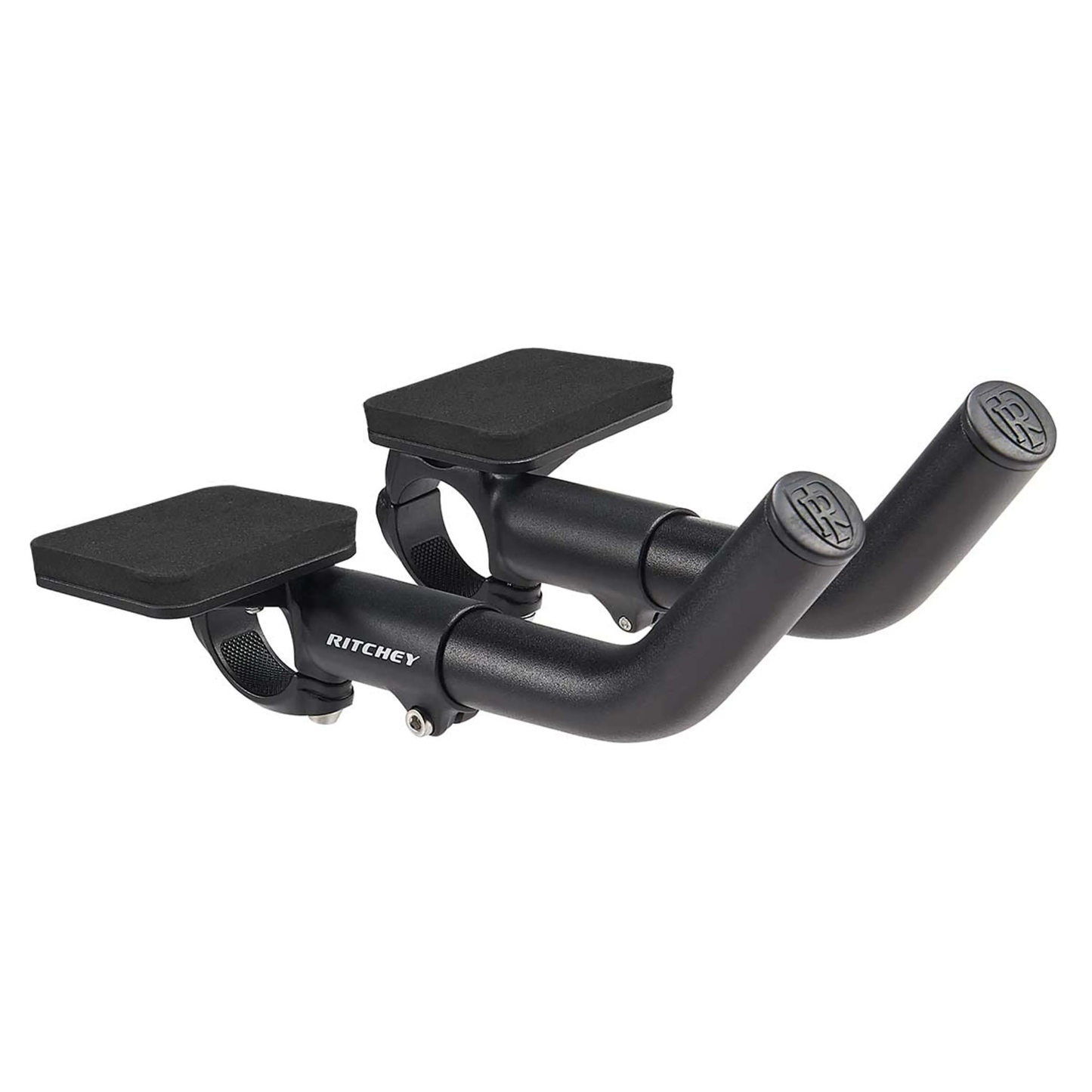 Ritchey Mini Sliver clip on aero extensions with padding front right side view