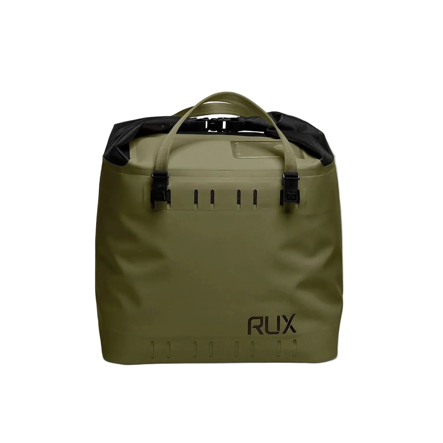 Rux Life Soft Cooler Bag 25L in green designed for keeping food and beverages cold for camping, biking, road tripping and time outside. Part of the Rux Outdoor Gear Storage System.
