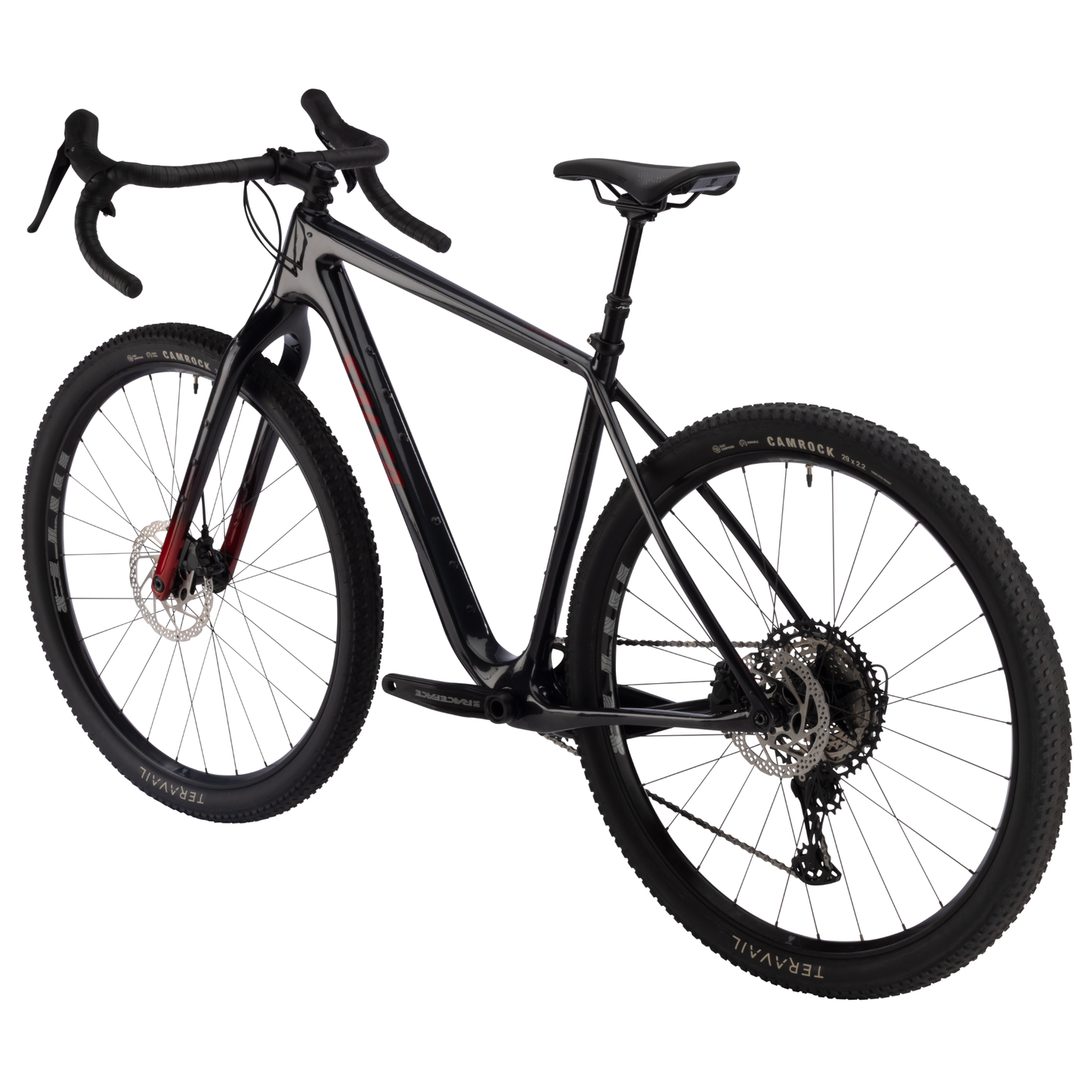 Salsa Cutthroat C GRX 610 1x in Smoke Black left side back diagonal view