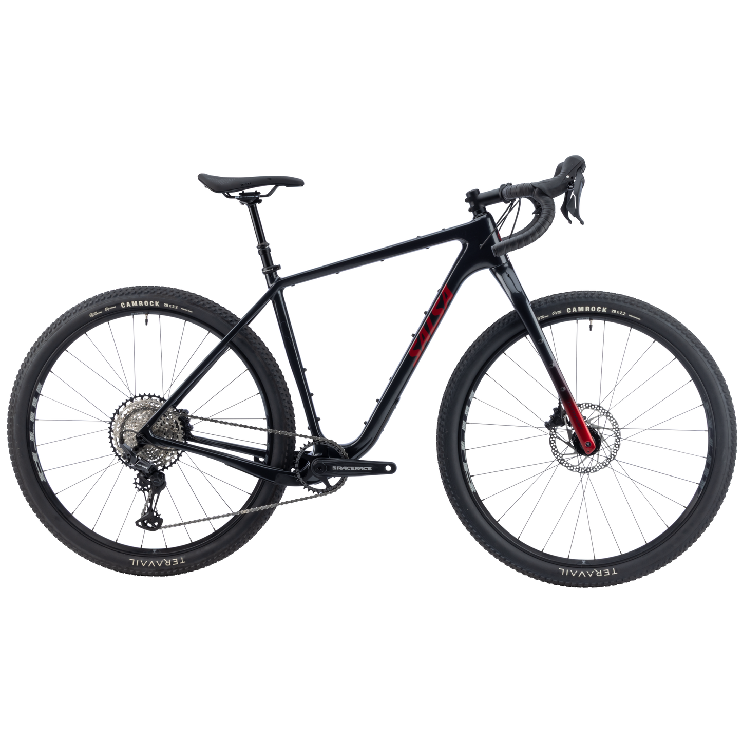 Salsa Cutthroat C GRX 610 1x in Smoke Black right side complete bike view