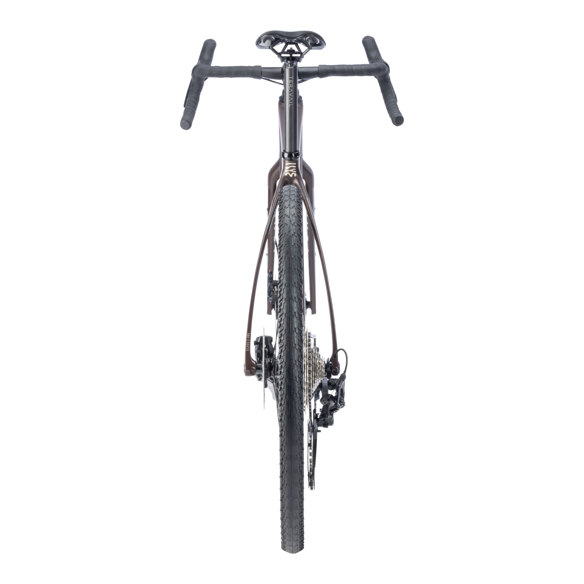 Salsa Flyway GRX 610 gravel bike Dark Umber back view