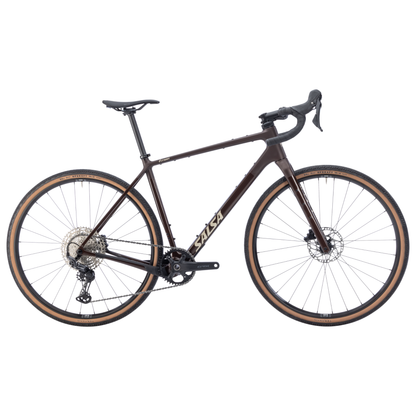 Salsa Flyway GRX 610 gravel bike Dark Umber driving side complete view
