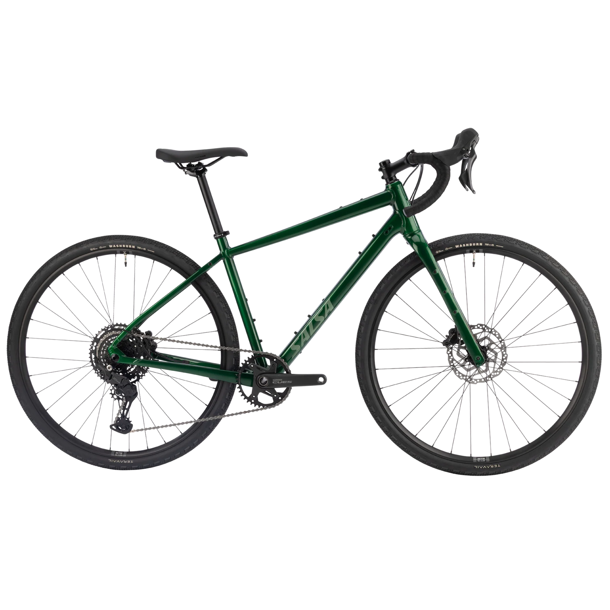Salsa Journeyer CUES 1x10 gravel bike in Peat Moss driving side view