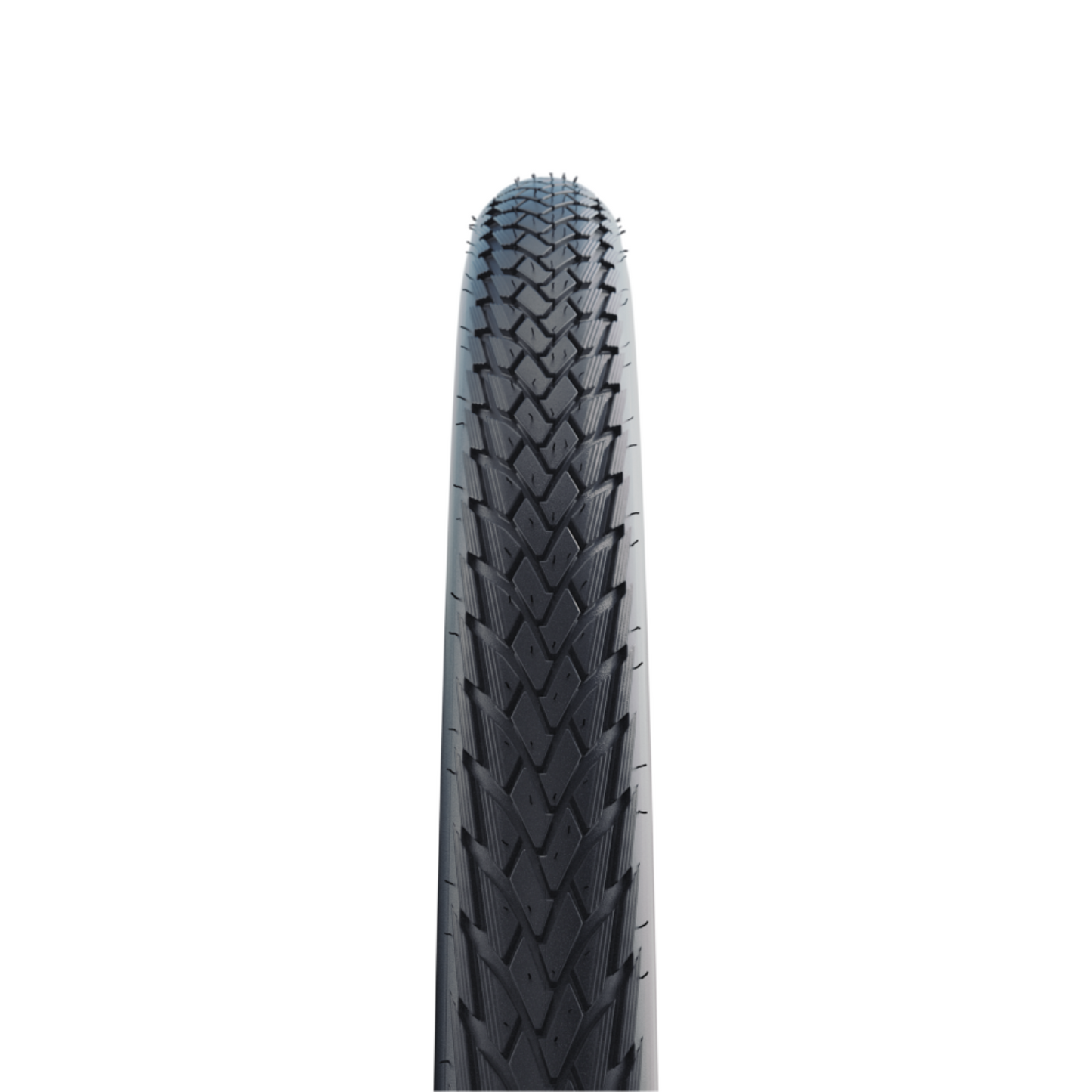 Schwalbe green eco marathon bike tire pattern close up view