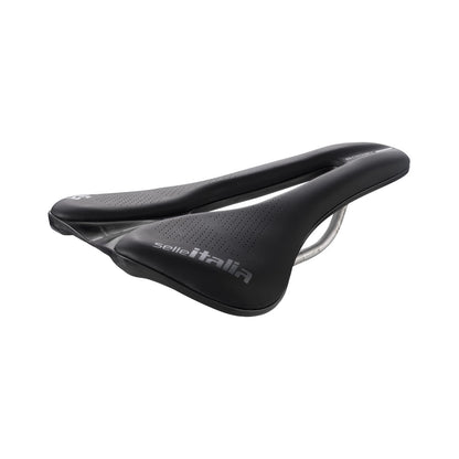 Selle Italia Novus Boost Evo TI 316 Superflow saddle black back right view 