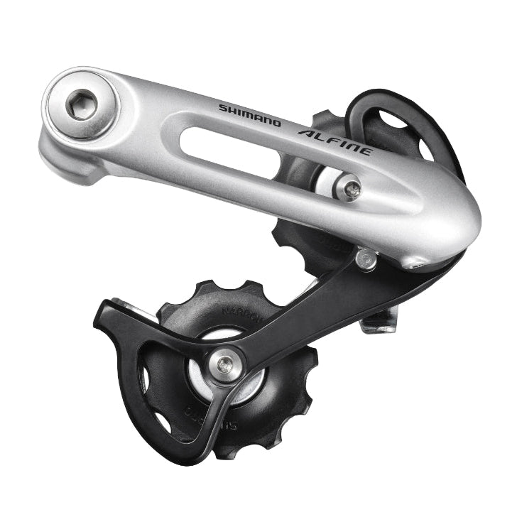 Shimano Alfine CT S500 double pulley chain tensioner silver close up view