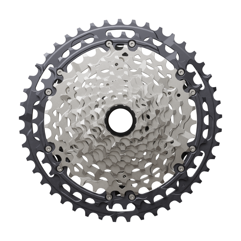 Shimano Deore XT 9-45T cassette front view