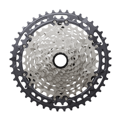 Shimano Deore XT 9-45T cassette front view