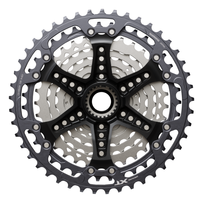 Shimano Deore XT CS-M8200-12 cassette back view