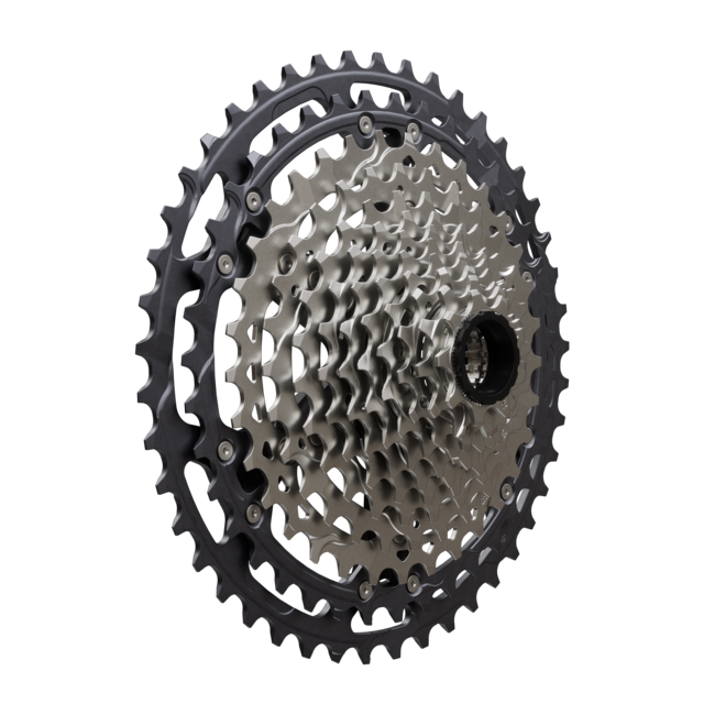 Shimano Deore XT CS-M8200-12 cassette front side view