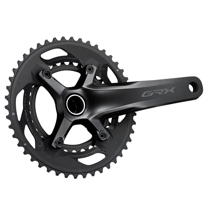 Shimano GRX FC-RX600 2x11 crankset close up view