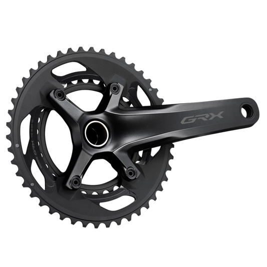 Shimano GRX FC-RX600 2x11 crankset close up view