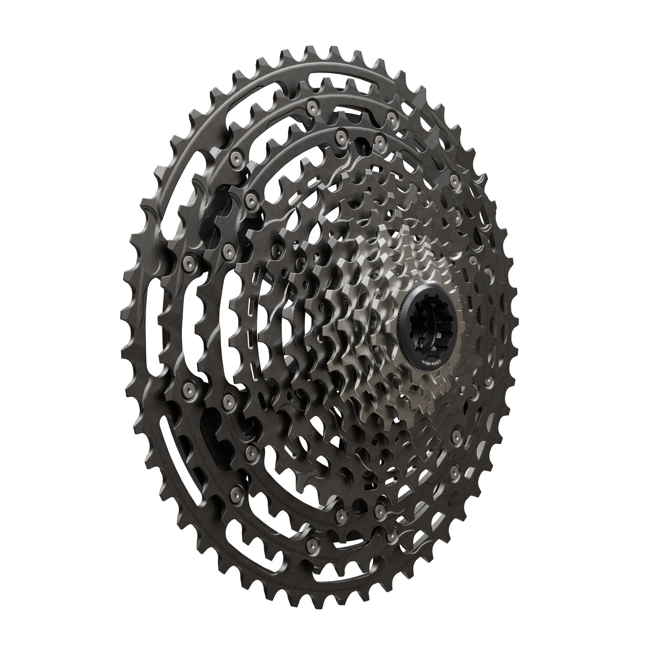 Shimano XTR CS-M9200 12 speed cassette front side view