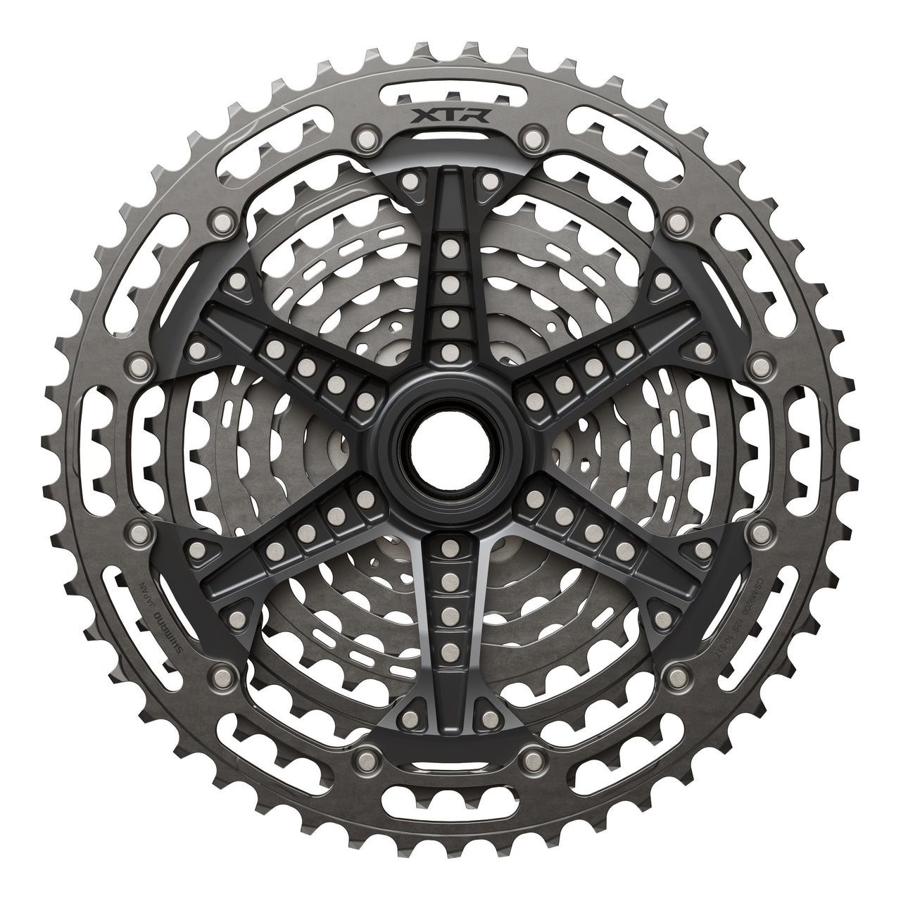 Shimano XTR CS-M9200 12 speed cassette back view
