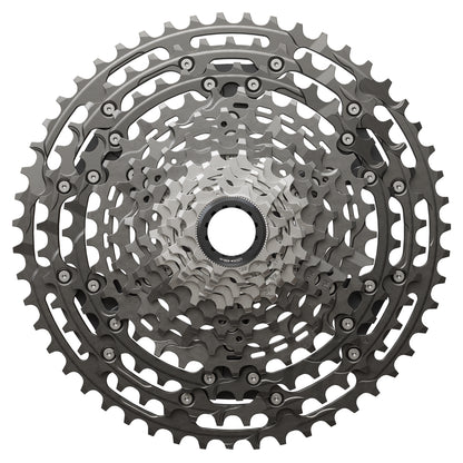 Shimano XTR CS-M9200 12 speed cassette close up font view