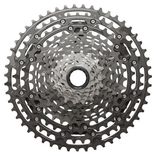 Shimano XTR CS-M9200 12 speed cassette close up font view