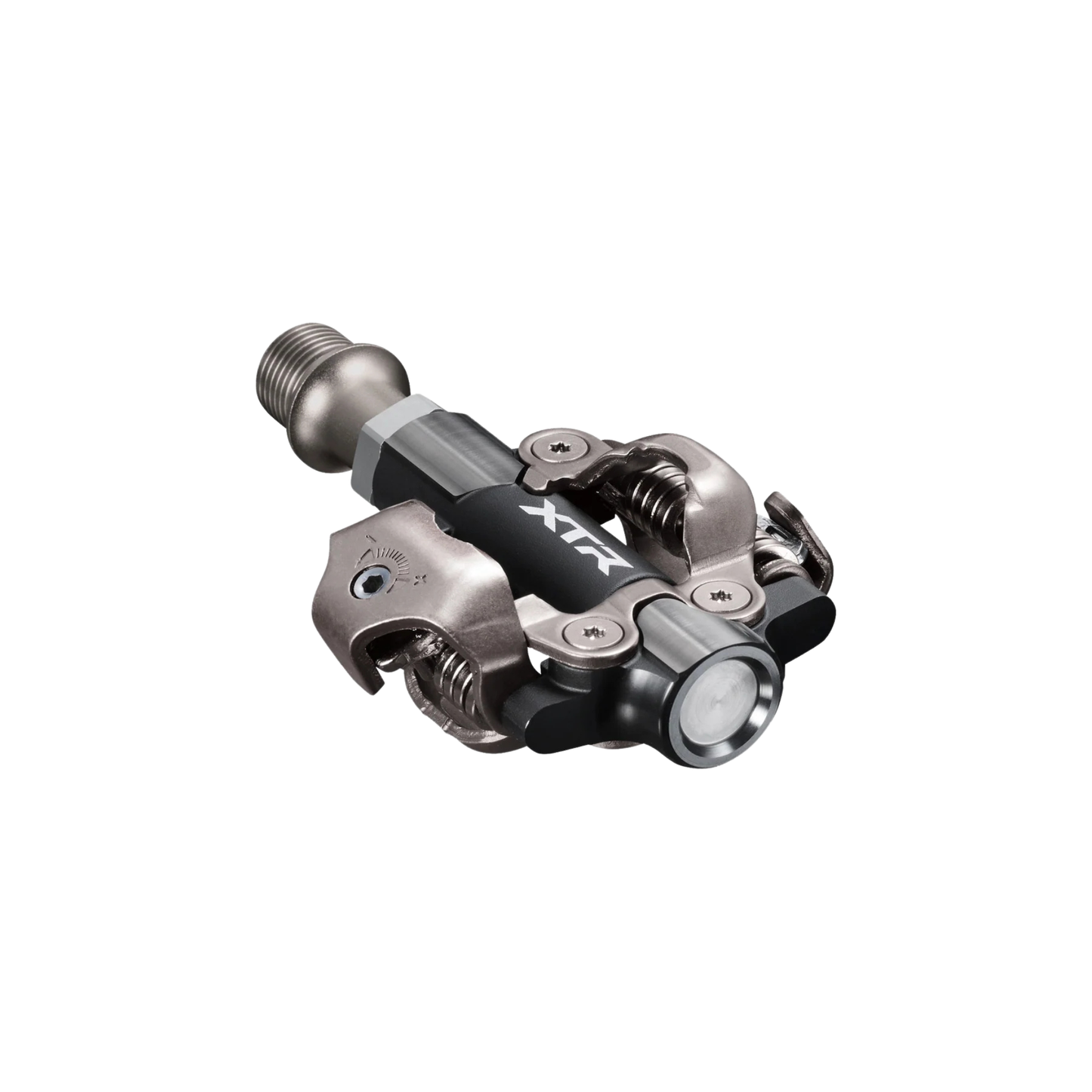 Shimano XTR PD-M9200 right pedal close up clip view