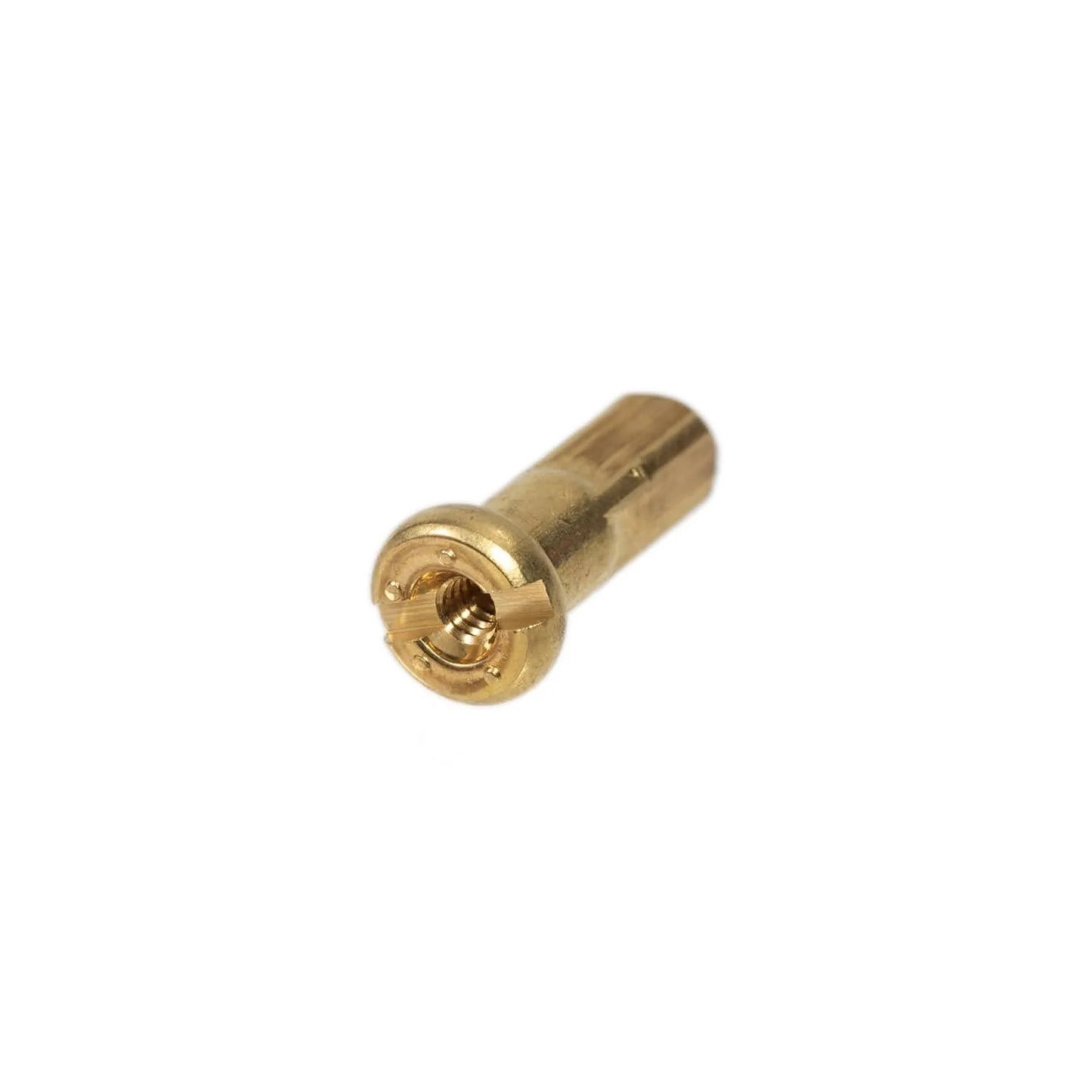 SimWorks by Hoshi brass spoke nipple #14 head view