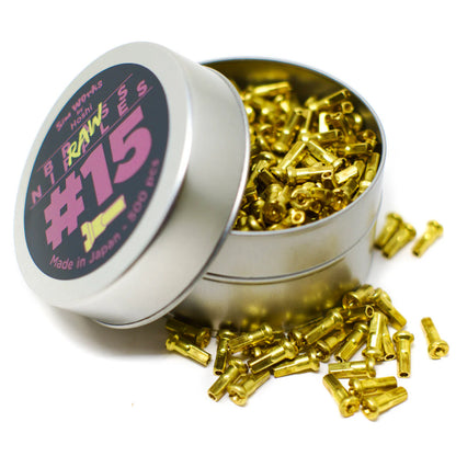 SimWorks by Hoshi brass spoke nipples size 15 in an opened container