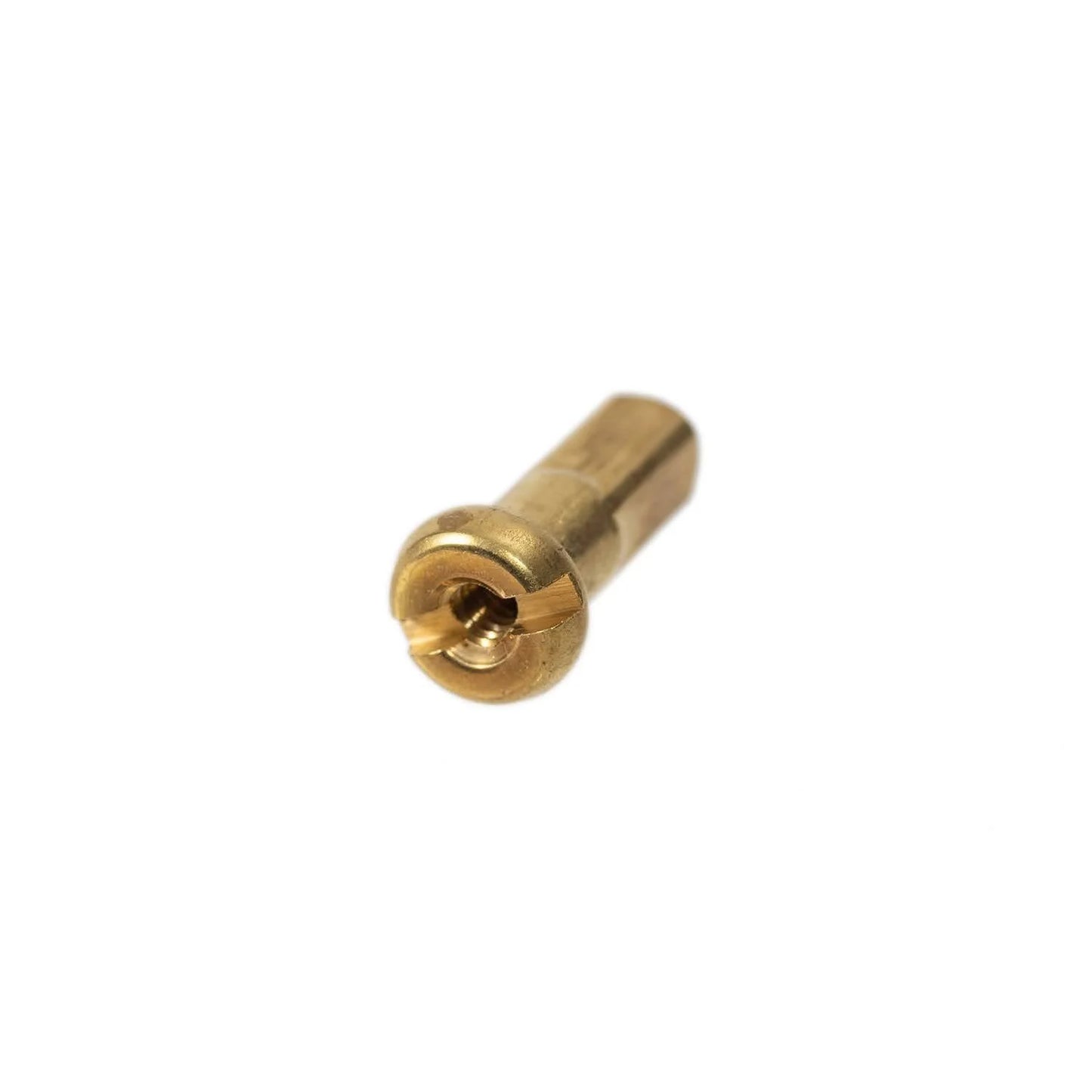 SimWorks by Hoshi brass spoke nipple #15 head view