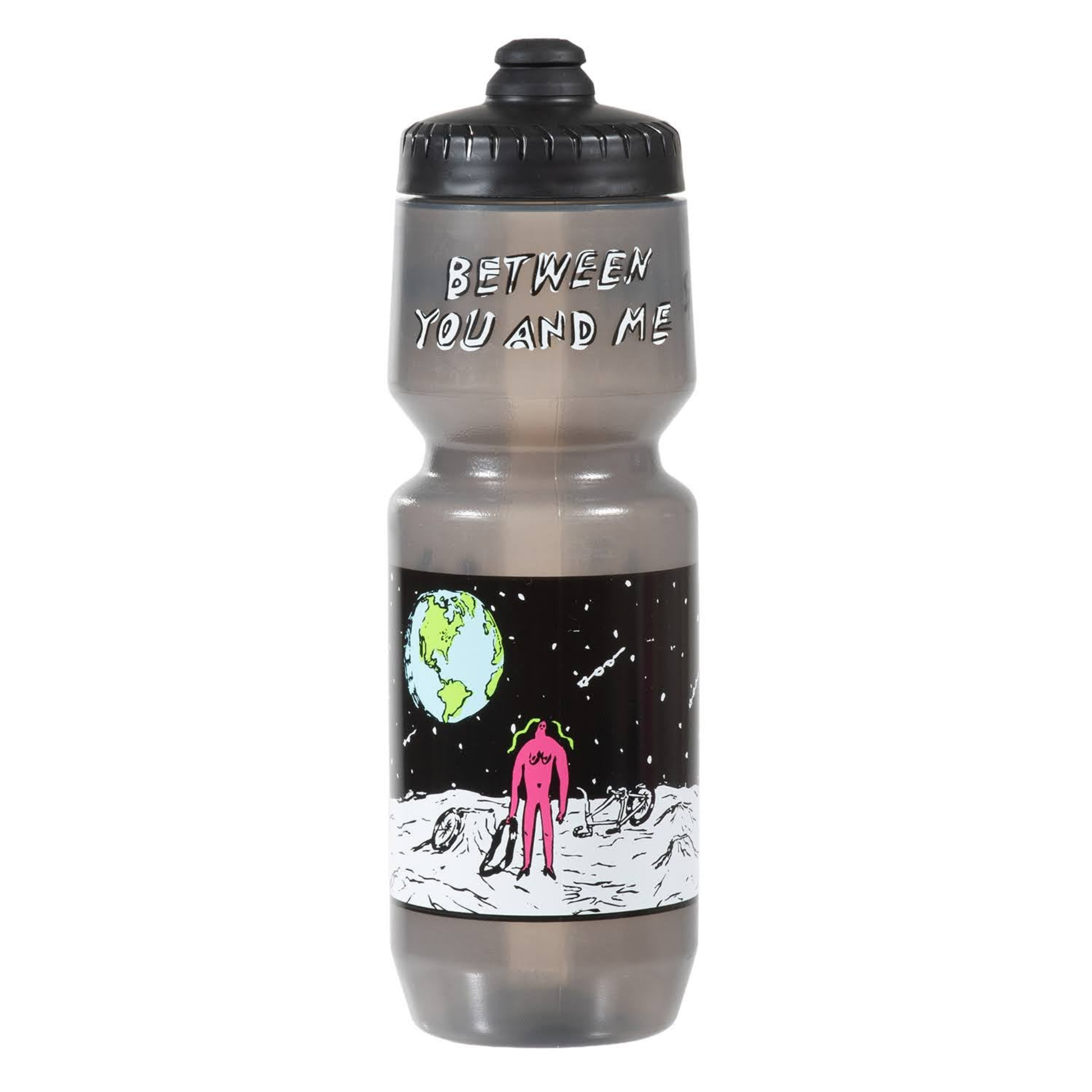SimWorks Ghooost cycling water bottle on white background
