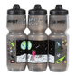 SimWorks Ghooost cycling water bottles line up to show full graphic