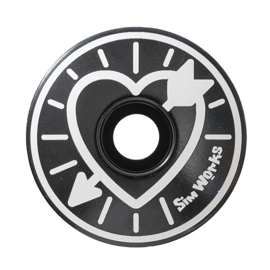 SimWorks Heart Arrow stem cap black