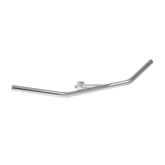 Close-up of SimWorks Still Cruisin’ Bar bull-moose integrated design in silver