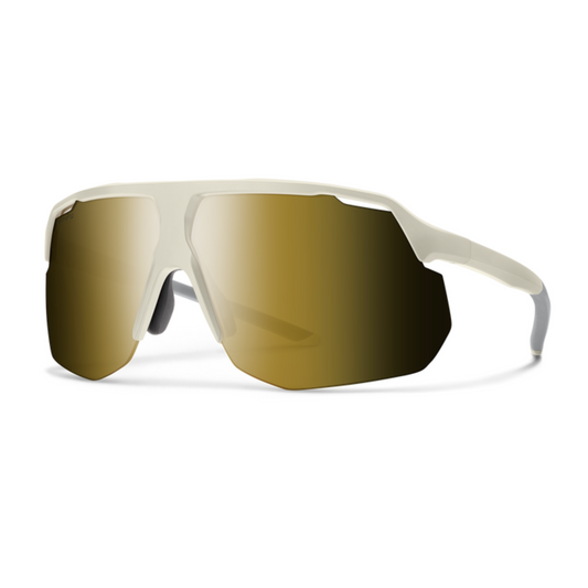 Smith Motive Performance Sunglasses – Matte Bone frame with CP Black Gold Mirror lens
