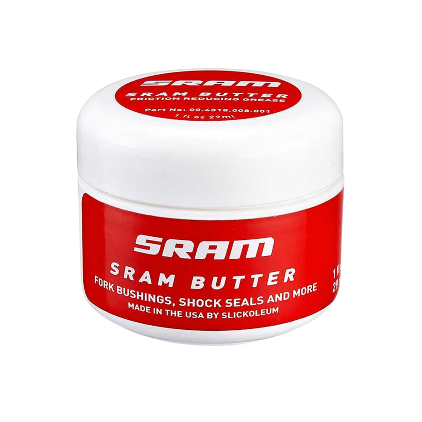 SRAM Butter 1oz grease container front view