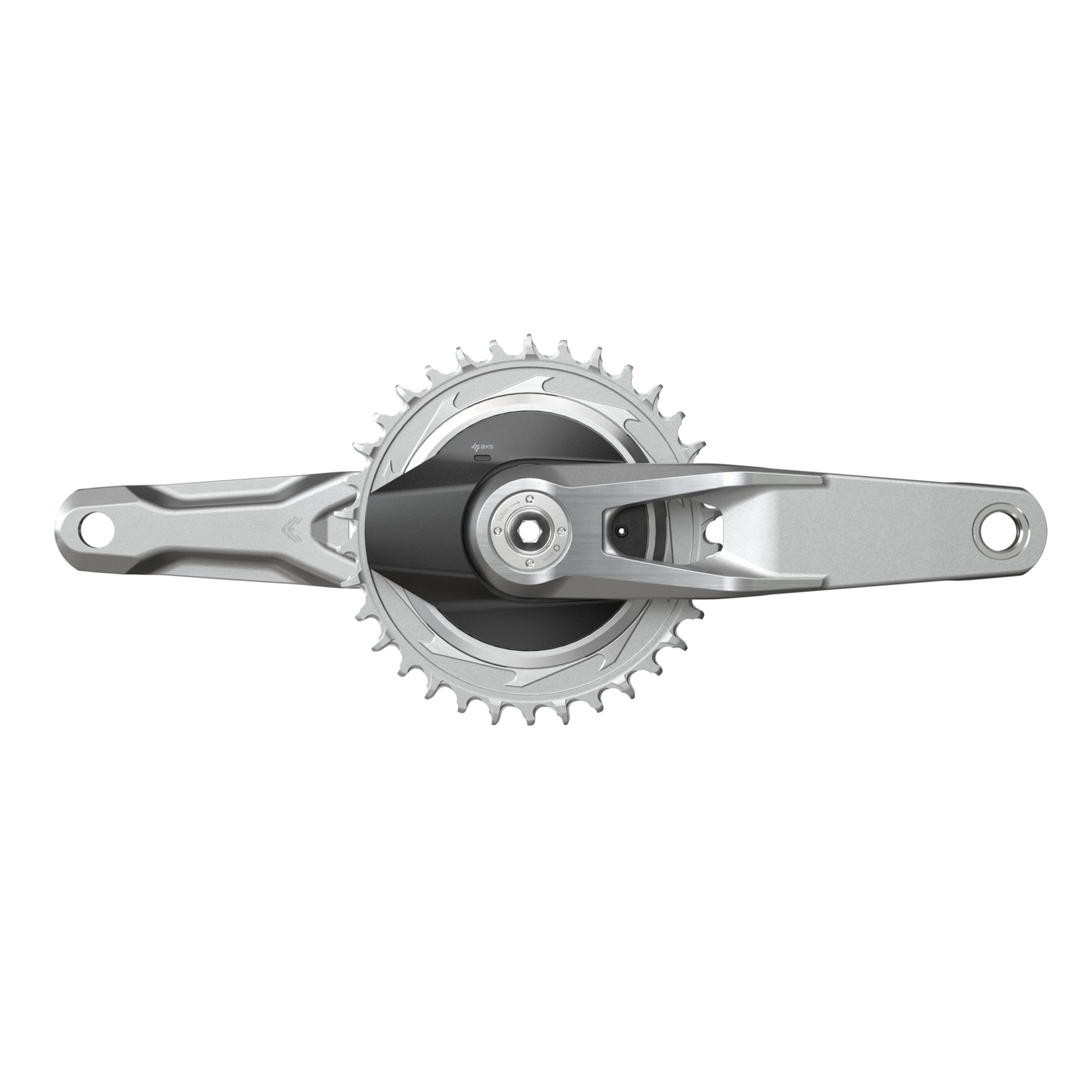 SRAM Eagle 1987 crankset with chainring on a white background