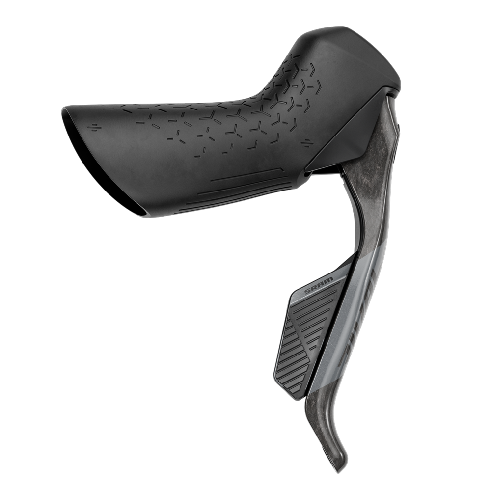 SRAM Rival AXS eTap HRD shifter brake right lever side view