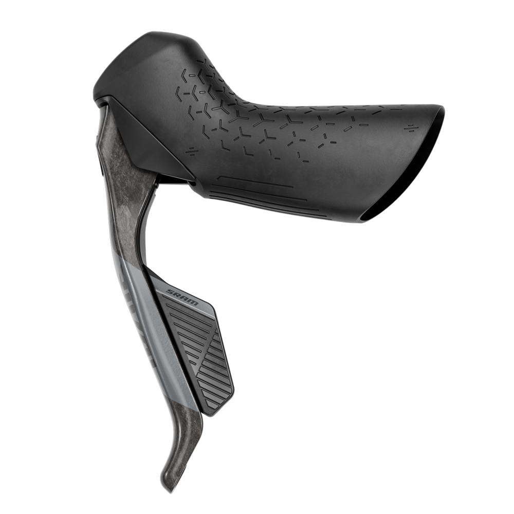 SRAM Rival AXS eTap HRD shifter brake left lever side view