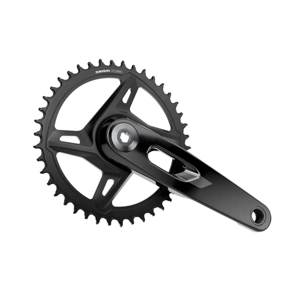 SRAM Rival XPLR direct mount chainring interface close up view
