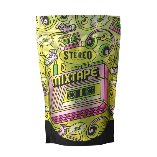 Stereo Coffee Roasters Mix Tape Beans 10oz bag front view
