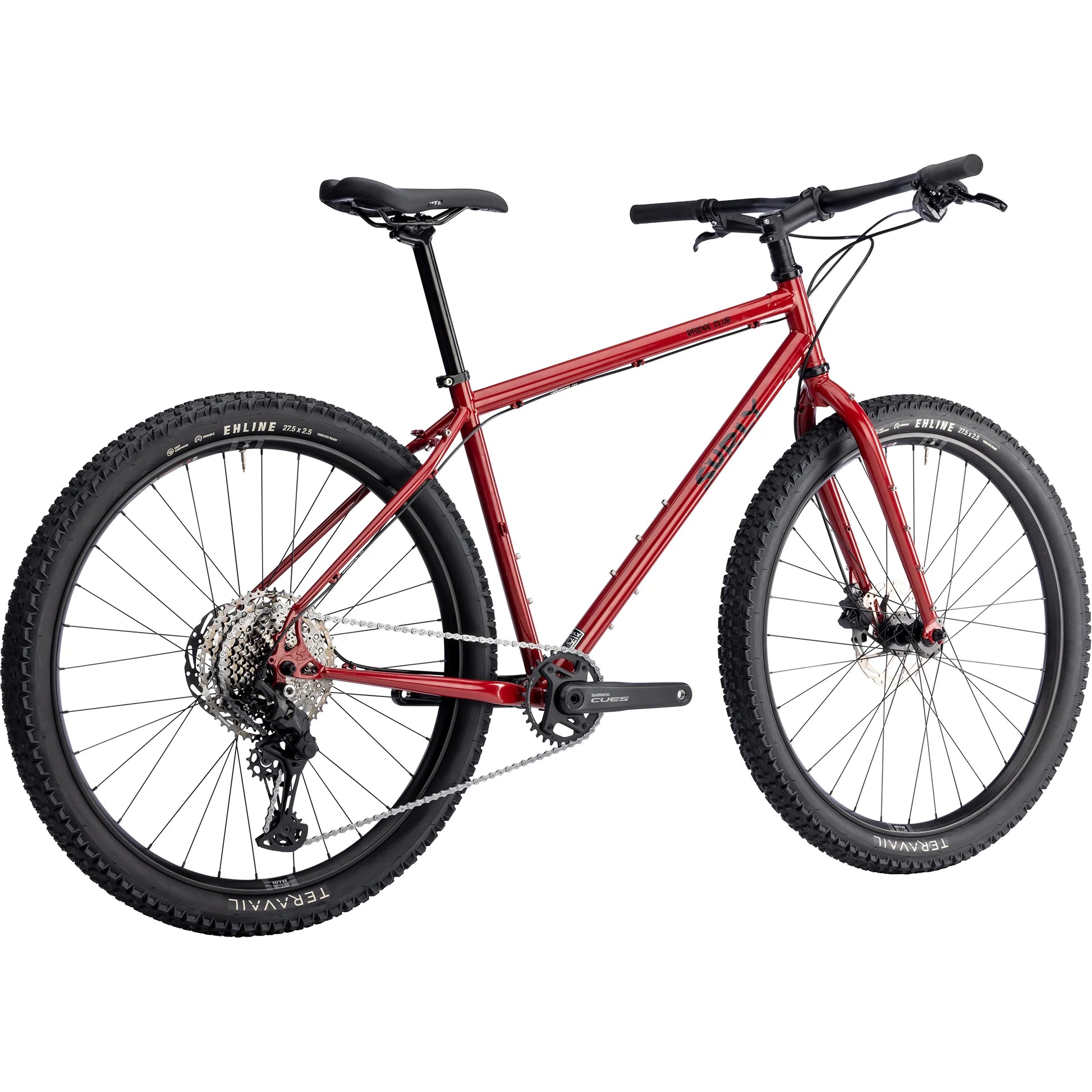 Surly Bridge Club 27.5 in Lingering Cranberry back right side view