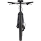 Surly Bridge Club bike in Squid Ink steel adventure bicycle on white background, view from rear of bike