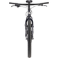 Surly Bridge Club bike in Squid Ink steel adventure bicycle on white background, view from front tire