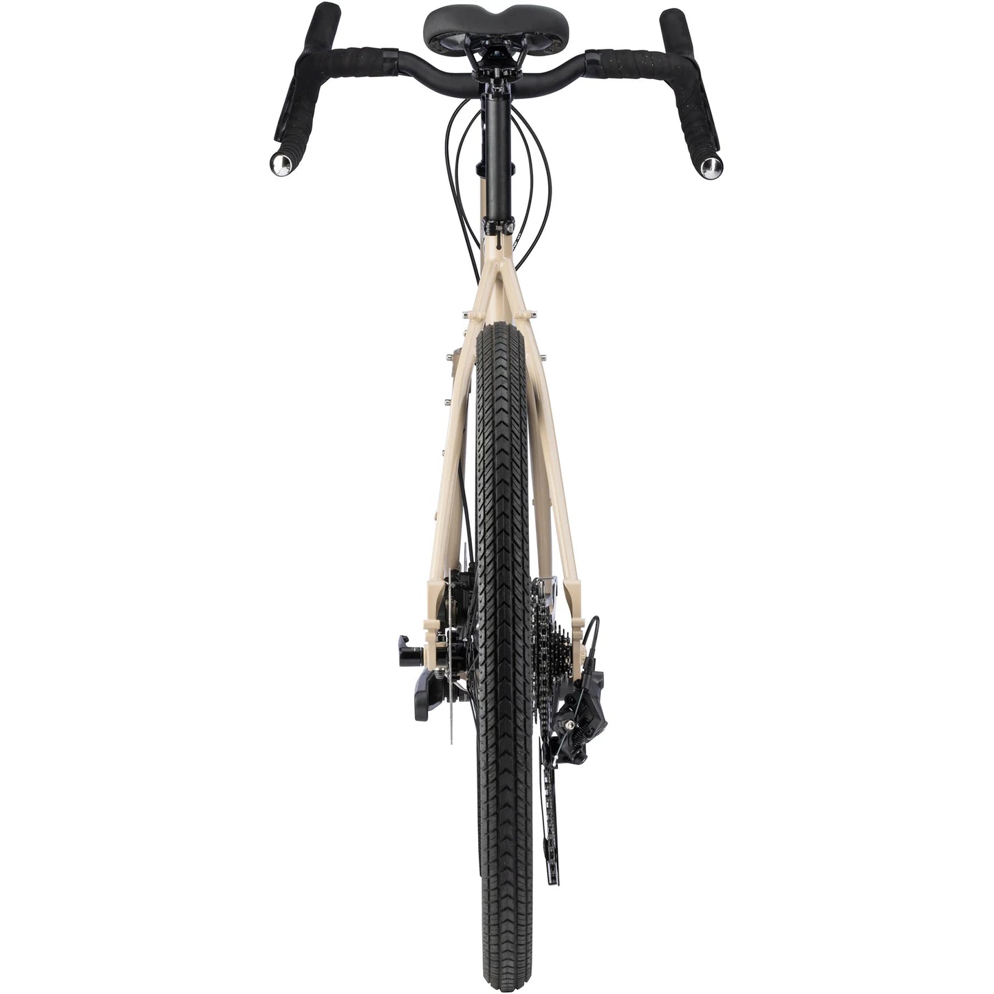 Surly Disc Trucker 26 in Grandpa’s Khakis steel touring bike back view