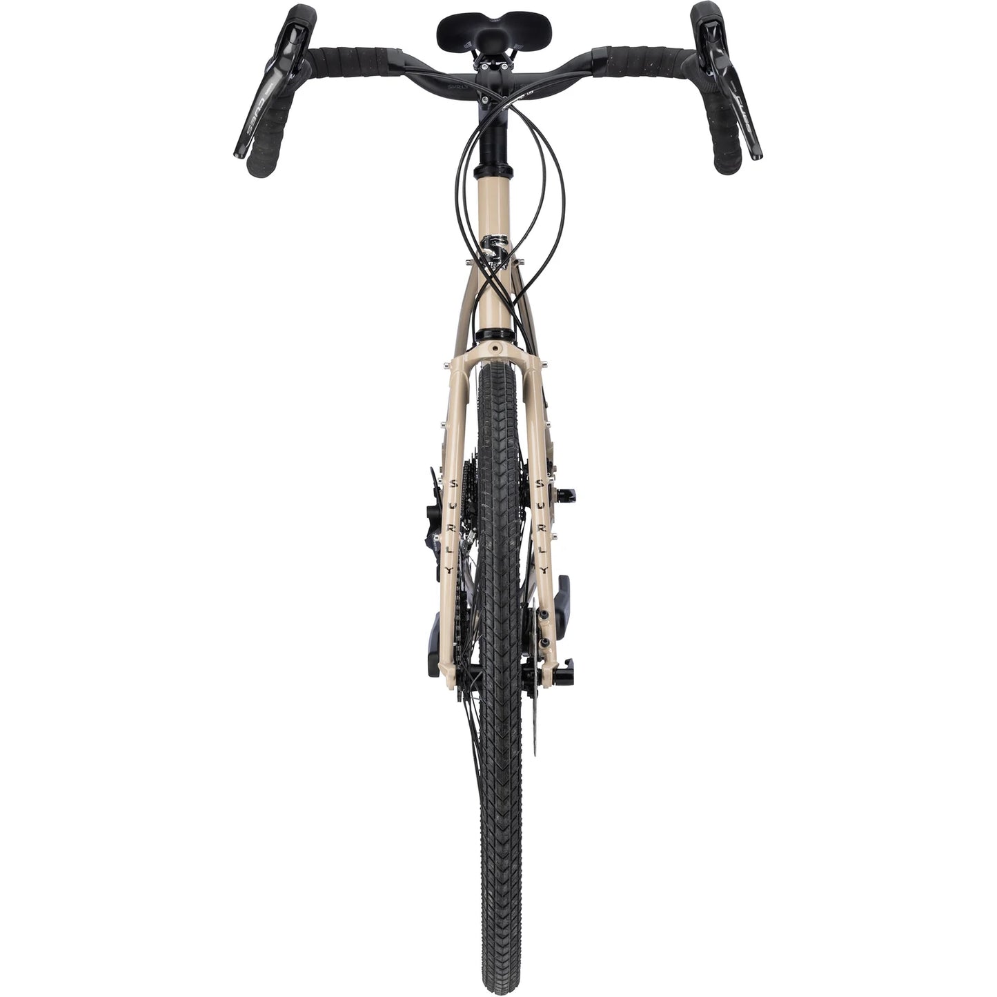 Surly Disc Trucker 700c in Grandpa’s Khakis complete touring bike front view