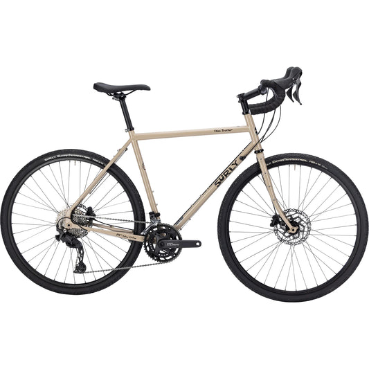 Surly Disc Trucker 700c in Grandpa’s Khakis complete touring bike driving side view