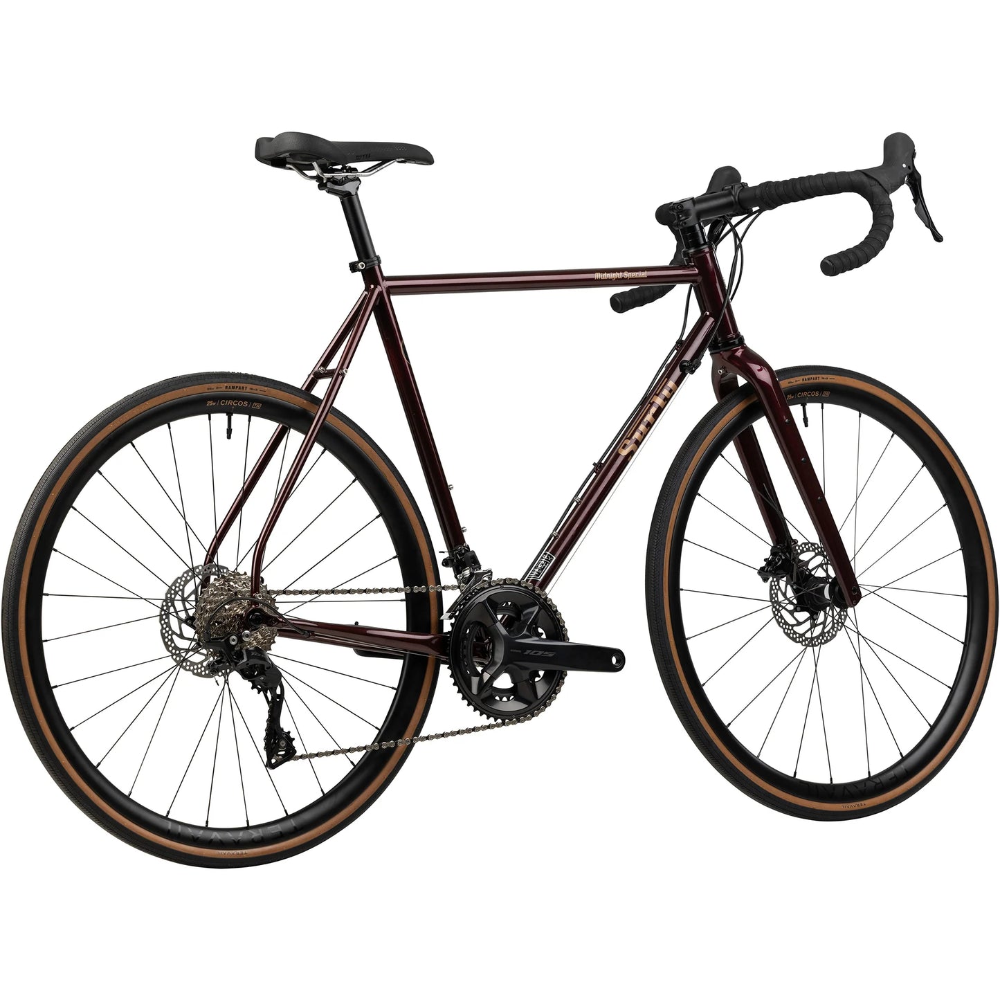 Surly Midnight Special 700c Black Cherry Fizz complete bike right rear view