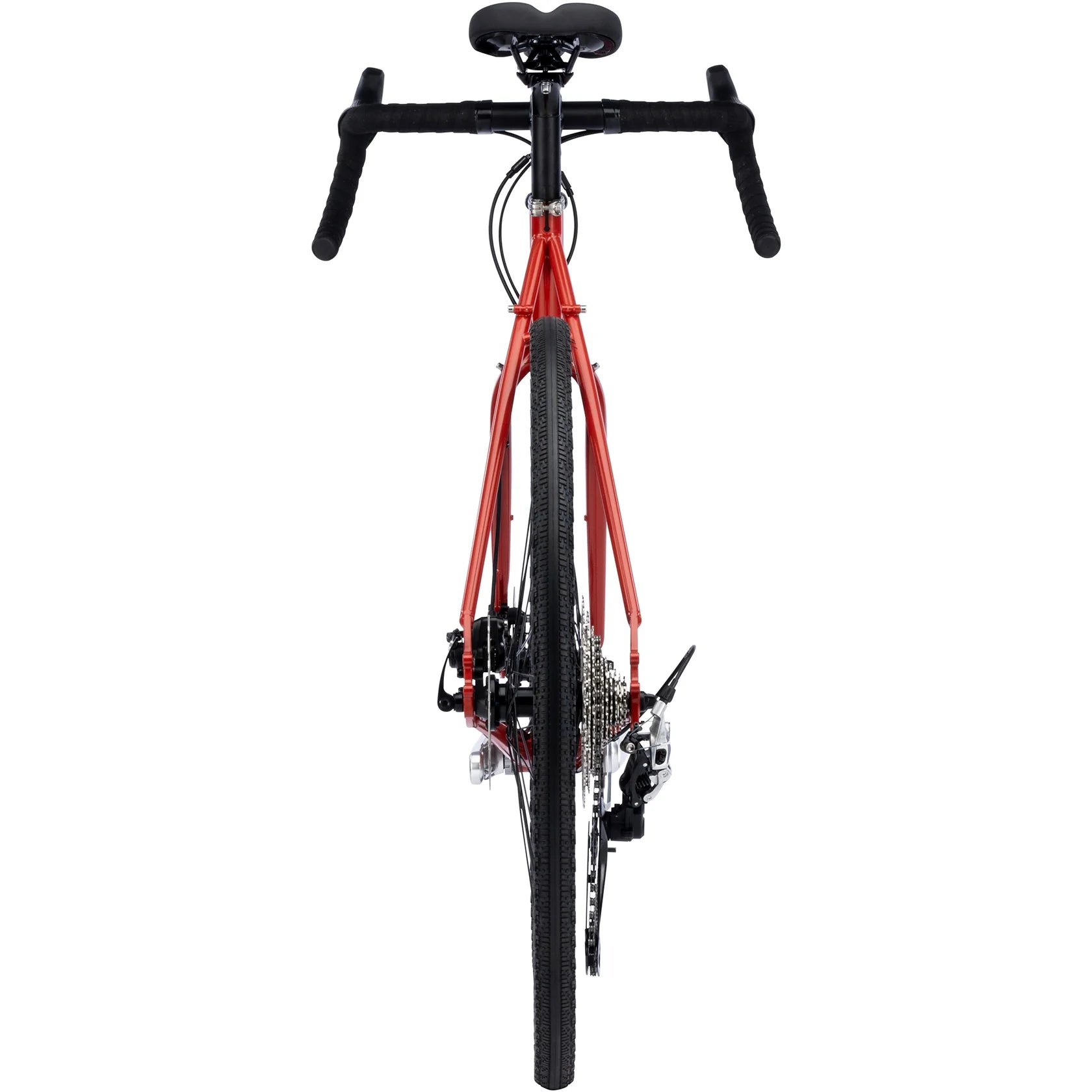 Surly Preamble Drop Bar Red Hot Cheddar full bike back view