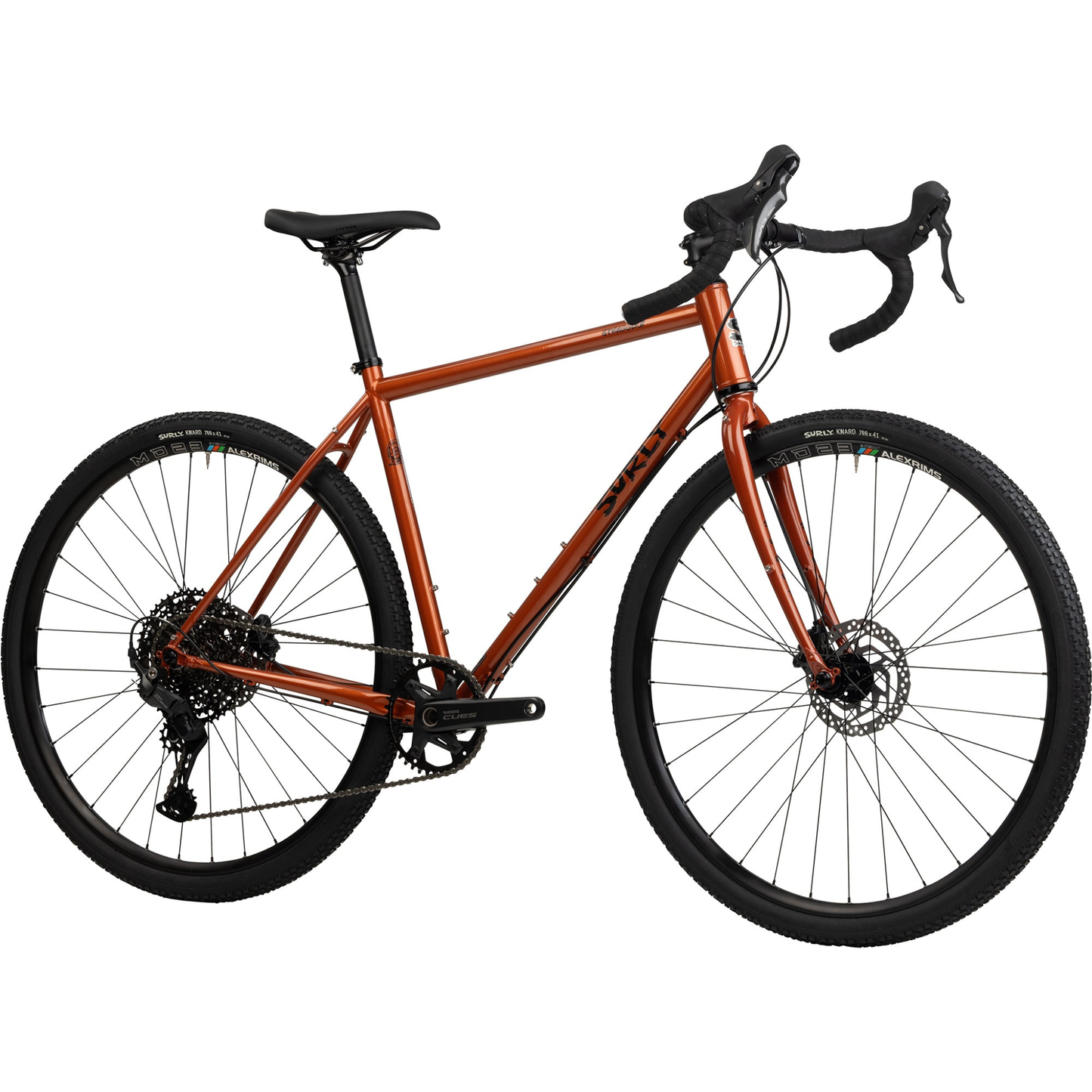 Surly Straggler Cues 1x Shaggy Carpet gravel bike front angled drive side view