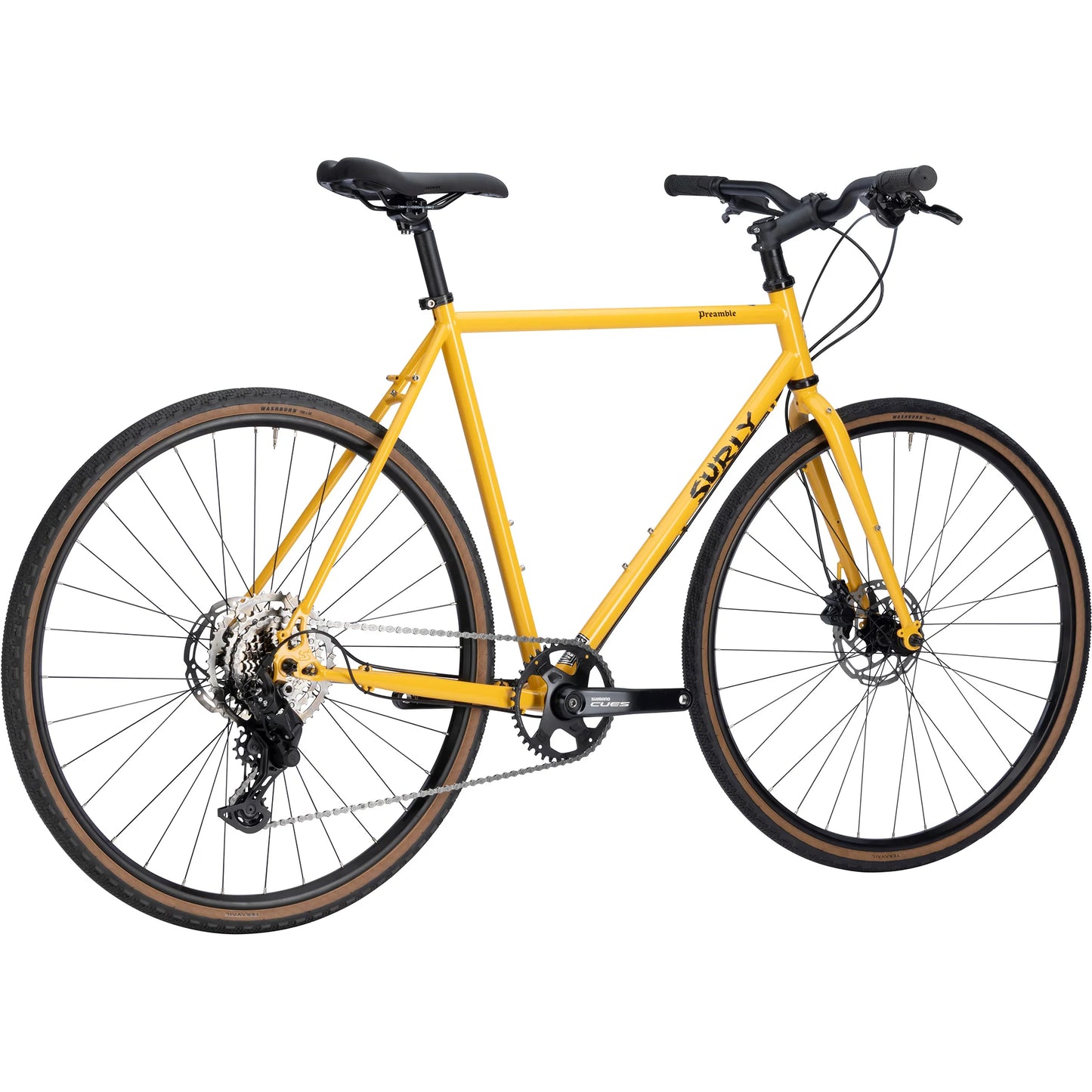 Surly Preamble Flat Bar in Milky Lemonade right back view